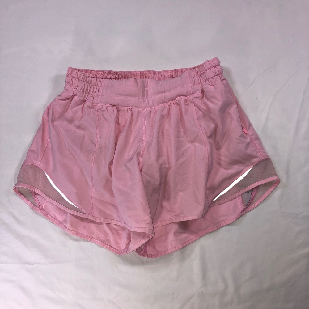 Lululemon Hotty Hot Low-Rise Lined Running Shorts Pink Size 2 2.5 Inch Inseam